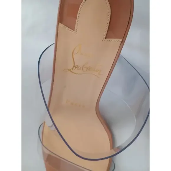 Christian Louboutin Just Nothing Blush Slide Sandals Size 39 (US 9) Pre‑Owned - Picture 10 of 16